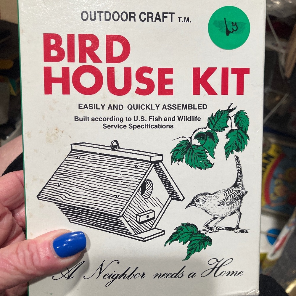 A beautiful birdhouse kit. Assembles easily and quickly.